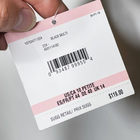 Kasper Petite Black and White Textured Geometric Blazer Jacquard Jacket NWT - Picture 9 of 10